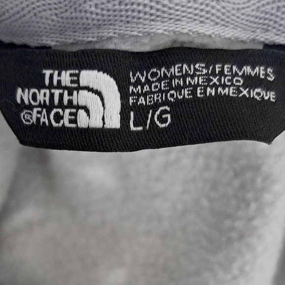 The North Face Womens Grey Hoodie Printed Pullover Kangaroo Pockets Logo L - Picture 11 of 15